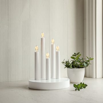 Doris Ljusstake 17.5 cm - vit - Inredning - Julpynt & helgdekoration - Julpynt & juldekoration