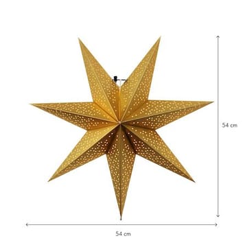 Dot Adventsstjärna 54 cm - Jullampa i papper - Guld - Inredning - Julpynt & helgdekoration - Julpynt & juldekoration