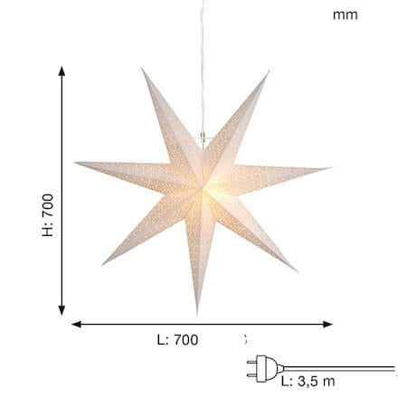 Dot Pappersstjärna 70 cm - vit - Inredning - Julpynt & helgdekoration - Julpynt & juldekoration