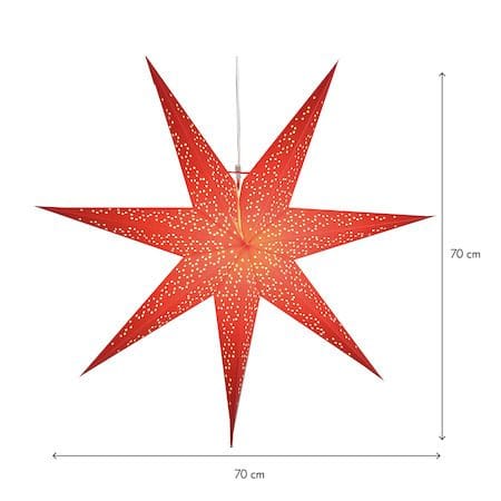 Dot Pappersstjärna 70 cm - röd - Inredning - Julpynt & helgdekoration - Julpynt & juldekoration