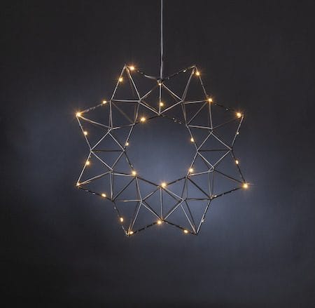 Edge Krans med belysning 40 cm - svart - Inredning - Julpynt & helgdekoration - Julpynt & juldekoration