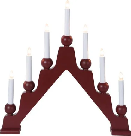 Emma Ljusstake 45 cm, röd