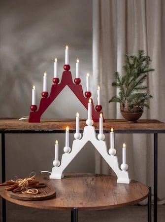 Emma Ljusstake 45 cm - röd - Inredning - Julpynt & helgdekoration - Julpynt & juldekoration