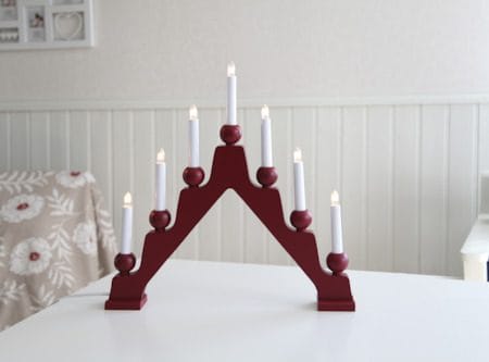 Emma Ljusstake 45 cm - röd - Inredning - Julpynt & helgdekoration - Julpynt & juldekoration
