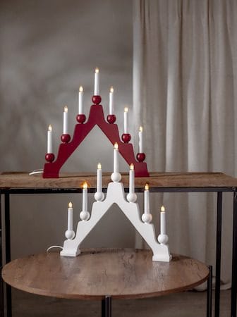Emma Ljusstake 45 cm - röd - Inredning - Julpynt & helgdekoration - Julpynt & juldekoration