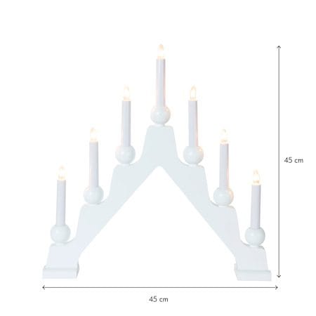 Emma Ljusstake 45 cm - vit - Inredning - Julpynt & helgdekoration - Julpynt & juldekoration