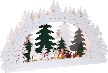 Forest Friends Ljusstake 45 cm - flerfärgad - Inredning - Julpynt & helgdekoration - Julpynt & juldekoration