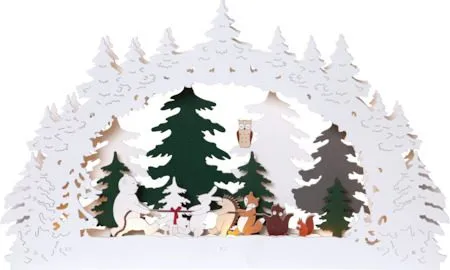 Forest Friends Ljusstake 45 cm, flerfärgad