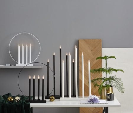 Glory Adventsljusstake 42 cm - Ljusstake i Metall - Vit - Inredning - Julpynt & helgdekoration - Julpynt & juldekoration