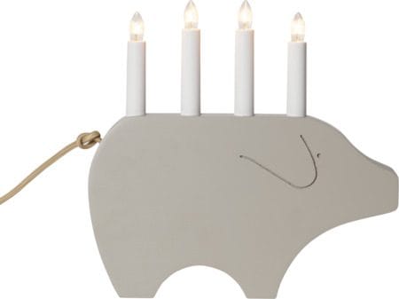 Gry Ljusstake 28.5 cm - beige - Inredning - Julpynt & helgdekoration - Julpynt & juldekoration
