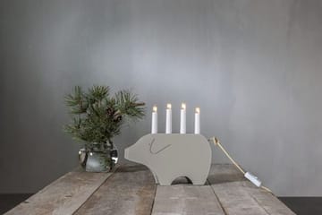 Gry Ljusstake 28.5 cm - beige - Inredning - Julpynt & helgdekoration - Julpynt & juldekoration