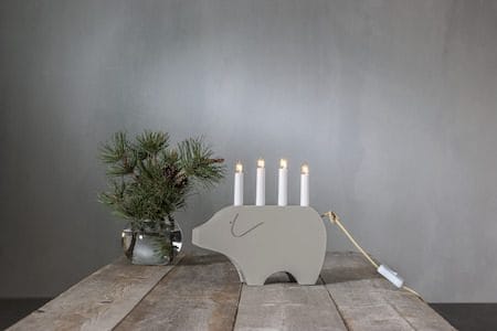 Gry Ljusstake 28.5 cm - beige - Inredning - Julpynt & helgdekoration - Julpynt & juldekoration