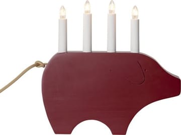 Gry Ljusstake 28.5 cm - röd - Inredning - Julpynt & helgdekoration - Julpynt & juldekoration