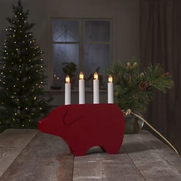 Gry Ljusstake 28.5 cm - röd - Inredning - Julpynt & helgdekoration - Julpynt & juldekoration