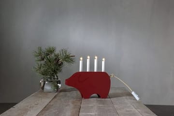 Gry Ljusstake 28.5 cm - röd - Inredning - Julpynt & helgdekoration - Julpynt & juldekoration