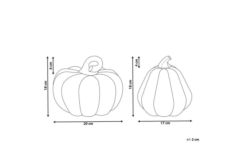 Prydnadsfigur Chalkida set om 2 - Inredning - Julpynt & helgdekoration - Halloweendekoration - Halloweenpumpa & dekorationspumpa