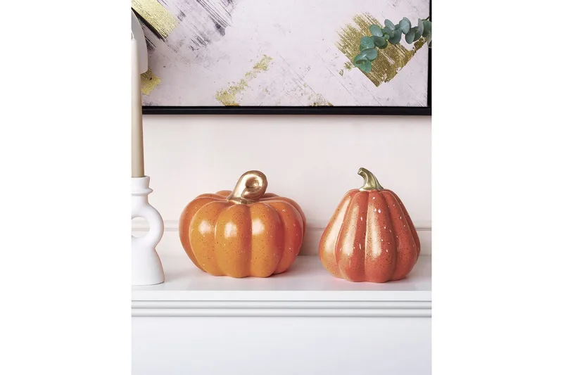 Prydnadsfigur Chalkida set om 2 - Inredning - Julpynt & helgdekoration - Halloweendekoration - Halloweenpumpa & dekorationspumpa