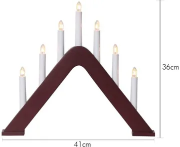 Jarve Ljusstake 41 cm - röd - Inredning - Julpynt & helgdekoration - Julpynt & juldekoration