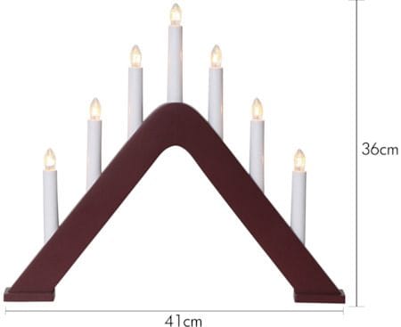 Jarve Ljusstake 41 cm - röd - Inredning - Julpynt & helgdekoration - Julpynt & juldekoration