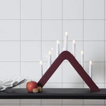 Jarve Ljusstake 41 cm - röd - Inredning - Julpynt & helgdekoration - Julpynt & juldekoration