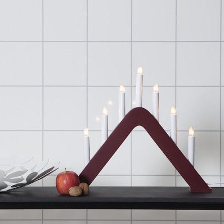 Jarve Ljusstake 41 cm - röd - Inredning - Julpynt & helgdekoration - Julpynt & juldekoration