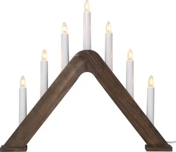 Jarve Ljusstake 41 cm - valnötsbrun - Inredning - Julpynt & helgdekoration - Julpynt & juldekoration