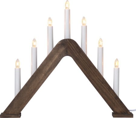 Jarve Ljusstake 41 cm - valnötsbrun - Inredning - Julpynt & helgdekoration - Julpynt & juldekoration
