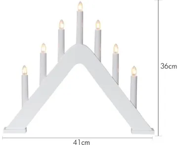 Jarve Ljusstake 41 cm - vit - Inredning - Julpynt & helgdekoration - Julpynt & juldekoration