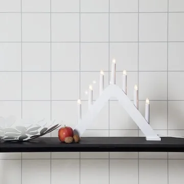Jarve Ljusstake 41 cm - vit - Inredning - Julpynt & helgdekoration - Julpynt & juldekoration
