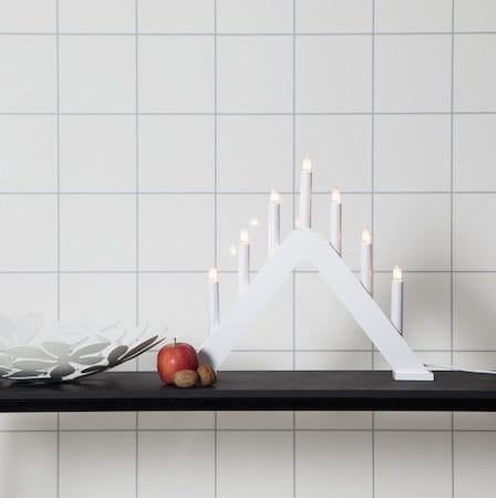 Jarve Ljusstake 41 cm - vit - Inredning - Julpynt & helgdekoration - Julpynt & juldekoration
