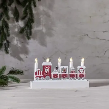 Jolly Jultåg 28 cm - Ljusstake i Trä - Vit - Inredning - Julpynt & helgdekoration - Julpynt & juldekoration