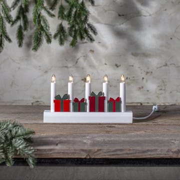 Julia Adventsljusstake Julklappar 28 cm - Ljusstake i Trä för Advent - Vit - Inredning - Julpynt & helgdekoration - Julpynt & juldekoration