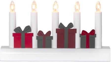 Julia Adventsljusstake Julklappar 28 cm - Ljusstake i Trä för Advent - Vit - Inredning - Julpynt & helgdekoration - Julpynt & juldekoration