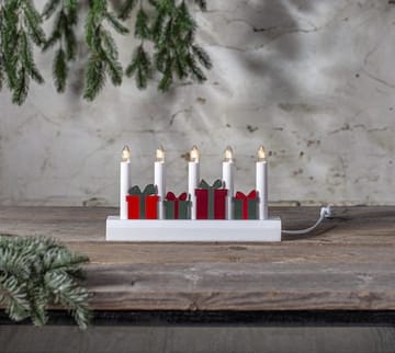 Julia Adventsljusstake Julklappar 28 cm - Ljusstake i Trä för Advent - Vit - Inredning - Julpynt & helgdekoration - Julpynt & juldekoration