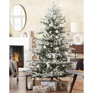 Brisco Snöig Plastgran 180 cm - Vit/Grön - Inredning - Julpynt & helgdekoration - Julpynt & juldekoration - Plastgran