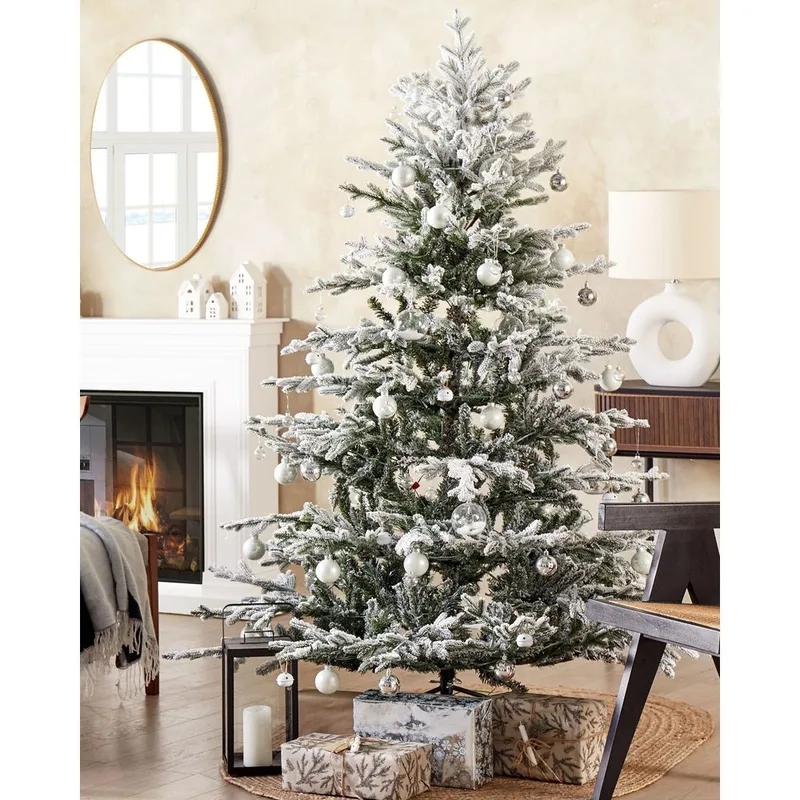 Brisco Snöig Plastgran 180 cm - Vit/Grön - Inredning - Julpynt & helgdekoration - Julpynt & juldekoration - Plastgran