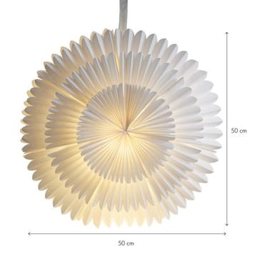Frost Pappersstjärna belysning 50 cm - vit - Inredning - Julpynt & helgdekoration - Julpynt & juldekoration