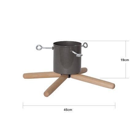 Granig Julgransfot 45 cm - mullvad och naturträ - Inredning - Julpynt & helgdekoration - Julpynt & juldekoration