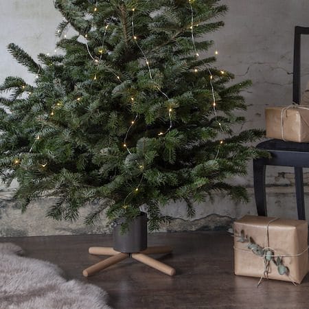Granig Julgransfot 45 cm - mullvad och naturträ - Inredning - Julpynt & helgdekoration - Julpynt & juldekoration