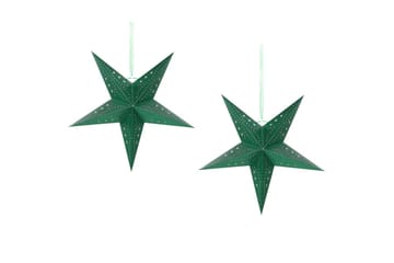 Hängande dekorationer Motti set om 2 Grön, 45x18x45 cm