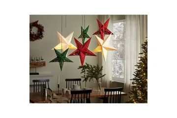 Hängande dekorationer Motti set om 2 Grön, 45x18x45 cm - Grön, 45x18x45 cm - Inredning - Julpynt & helgdekoration - Julpynt & juldekoration - Julängel & julfigur