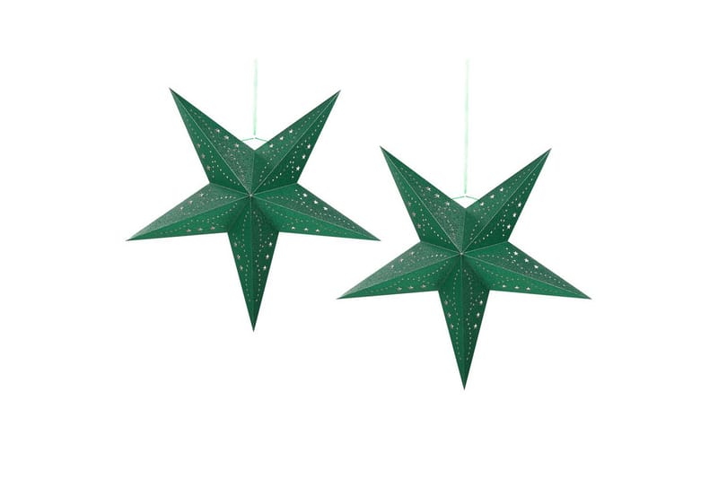 Hängande dekorationer Motti set om 2 Grön, 60x18x60 cm - Grön, 60x18x60 cm - Inredning - Julpynt & helgdekoration - Julpynt & juldekoration - Julängel & julfigur