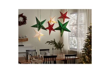 Hängande dekorationer Motti set om 2 Grön, 60x18x60 cm - Grön, 60x18x60 cm - Inredning - Julpynt & helgdekoration - Julpynt & juldekoration - Julängel & julfigur
