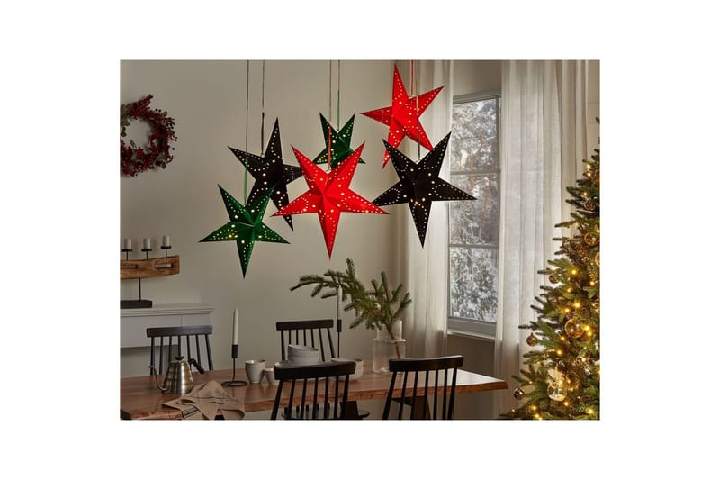 Hängande dekorationer Motti set om 2 Mörkgrön, 45x18x45 cm - Mörkgrön, 45x18x45 cm - Inredning - Julpynt & helgdekoration - Julpynt & juldekoration - Julängel & julfigur