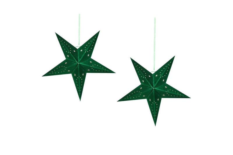 Hängande dekorationer Motti set om 2 Mörkgrön, 45x18x45 cm - Mörkgrön, 45x18x45 cm - Inredning - Julpynt & helgdekoration - Julpynt & juldekoration - Julängel & julfigur