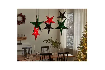 Hängande dekorationer Motti set om 2 Mörkgrön, 60x18x60 cm - Mörkgrön, 60x18x60 cm - Inredning - Julpynt & helgdekoration - Julpynt & juldekoration - Julängel & julfigur