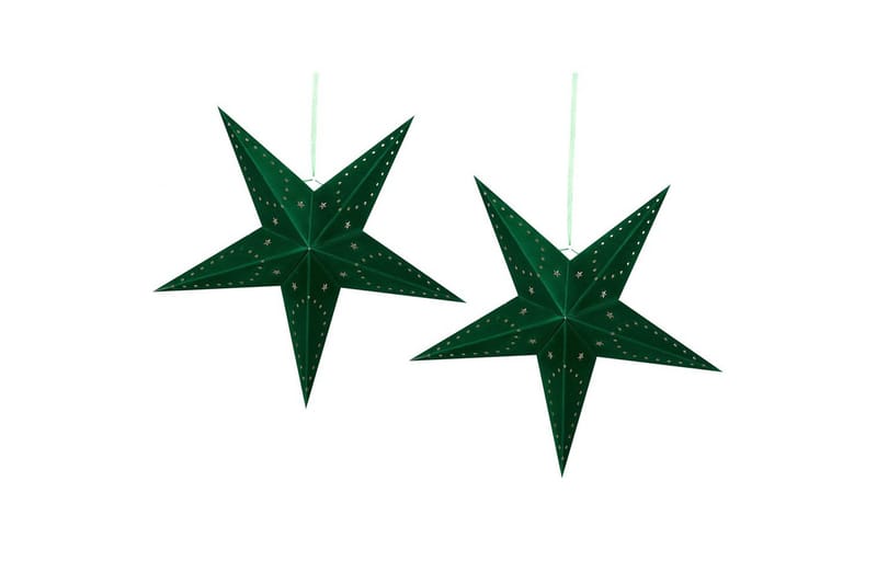 Hängande dekorationer Motti set om 2 Mörkgrön, 60x18x60 cm, Mörkgrön, 60x18x60 cm