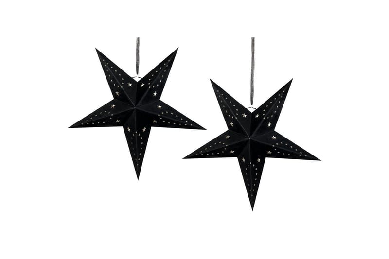 Hängande dekorationer Motti set om 2 Svart, 60x18x60 cm - Svart, 60x18x60 cm - Inredning - Julpynt & helgdekoration - Julpynt & juldekoration - Julängel & julfigur