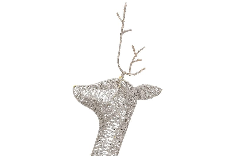Juldekoration renar 270x7x90 cm guld varmvit - Guld - Inredning - Julpynt & helgdekoration - Julpynt & juldekoration
