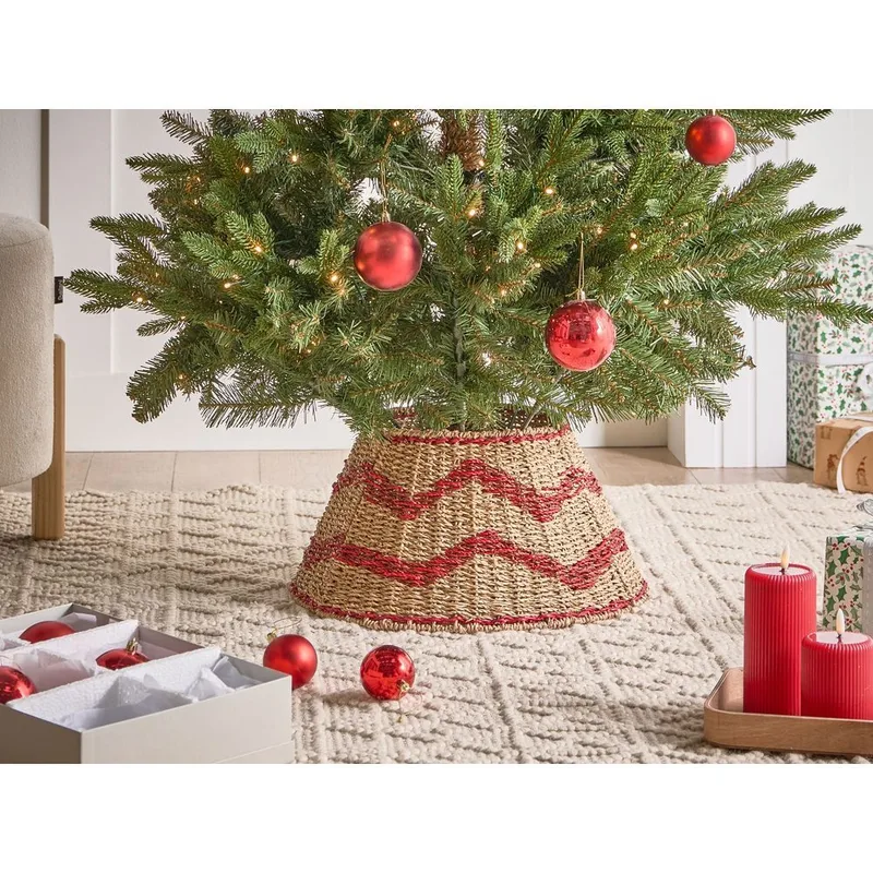 Julgranskrage Hiver - Naturlig, Röd 43x43x24 cm - Inredning - Julpynt & helgdekoration - Julpynt & juldekoration - Julgransfot